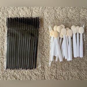 Single Use Mascara Spoolies and Eyeshadow Applicators Set Makeup Beauty Supplies
